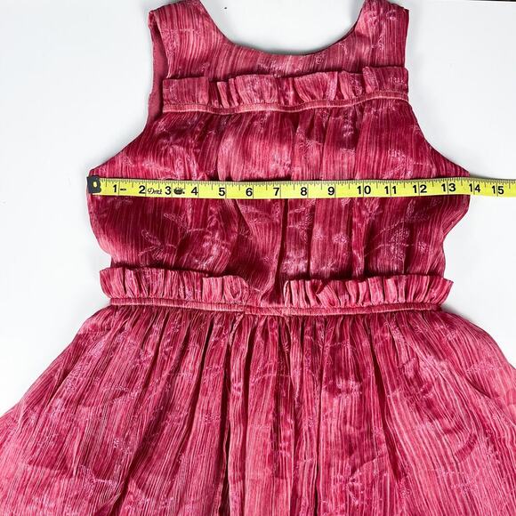 Chasing Fireflies Rose Crinkle Dress Girls 8 Party Holiday Fairy - Picture 12 of 13